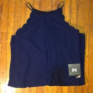 Navy blue semi-formal dress